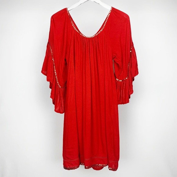 Bali Queen Dresses & Skirts - BALI QUEEN Draped Sequin Gypsy Swing Dress…